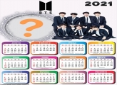 Montagem de Fotos Calendário 2021 BTS