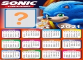 Montar Foto Online Calendário 2021 Sonic