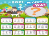 Montagens de Foto Calendário 2021 Mundo Bita