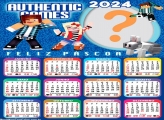 Calendário 2024 Feliz Páscoa Authentic Games