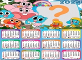 Calendário 2024 Infantil Foto Colagem Gumball