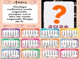 Calendário 2026 Valorizo cada Segundo Juntar Foto Online