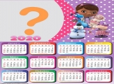 Calendário 2020 Doutora Brinquedos Moldura