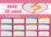 Calendário 2020 Mãe Te Amo