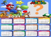 Calendário 2021 Super Mario Foto Montagem