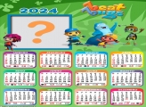 Calendário 2024 Beat Bugs Editar Moldura Grátis