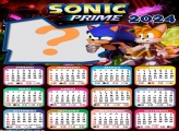 Calendário 2024 Sonic Prime Juntar Foto Montagem