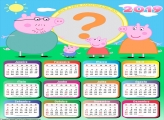 Calendário 2019 Família Peppa Pig