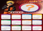 Calendário 2020 Naruto Foto Colagem