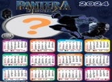 Calendário 2024 Pantera Negra Animal Colagem de Foto Online