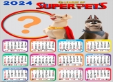 Calendário 2024 Super Pets Montar Online