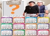 Colagem Grátis Calendário 2023 Guilherme e Santiago