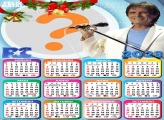 Calendário 2023 Feliz Natal Roberto Carlos Colagem de Foto Grátis