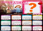 Moldura Calendário 2025 O Natal de Angela Online