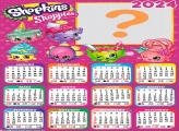 Calendário 2024 Shopkins Shoppies Gratuito Foto Montagem