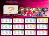 Calendário 2020 Bratz Foto Moldura