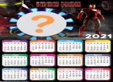 Montar Fotos Grátis Calendário 2021 Iron Man