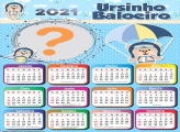 Calendário 2021 Ursinho Baloeiro Máscara Digital