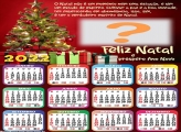 Calendário 2022 Estado de Espírito Feliz Natal Montar Grátis Online