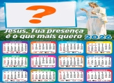 Calendário 2026 Presença de Jesus Foto Colagem