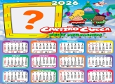 Calendário 2026 Capitão Cueca Feliz MegaNatal Colagem