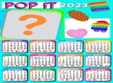 Calendário 2023 Pop iT Colagem de Foto Grátis