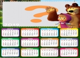 Calendário 2019 Masha e o Urso Desenho