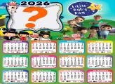 Calendário 2026 Little Baby Bum Colagem de Fotos
