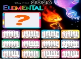 Calendário 2026 Elemental Foto Moldura
