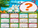Calendário 2026 Feliz Páscoa Namorados Montar Foto Grátis