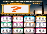 Calendário 2025 Feliz Ano Novo Repleto de Paz e Amor Criar Grátis