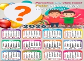 Calendário 2026 Feliz Aniversário Meu Irmão Juntar Foto Online