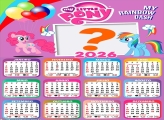 Calendário 2026 My Rainbow Dash Criar Montagem