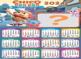 Calendário 2024 Chico Bon Bon Colar Foto e Imprimir