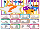 Calendário 2026 Bolofofos Personagens Colar Foto Online