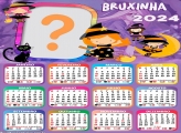 Calendário 2024 Bruxinha Infantil Colagem de Foto