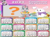 Calendário 2023 Coelhinho da Páscoa Fazer Montagem Grátis