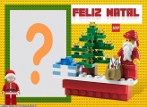 Moldura com Foto Online Papai Noel Lego