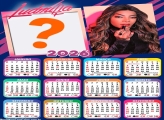 Calendário 2026 Ludmilla Cantora Montagem de Foto