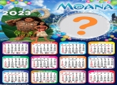 Calendário 2023 de Aniversário Moana Colar Foto Online