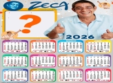 Calendário 2026 Zeca Pagodinho Foto Colagem