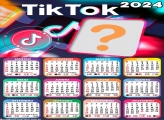 Calendário 2024 com Foto do TikTok