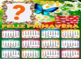 Calendário 2026 Feliz Primavera Criar Montagem