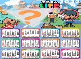 Calendário 2022 Toca Life Foto Online Grátis
