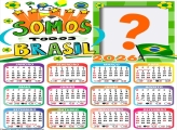 Calendário 2026 Somos todos Brasil Copa Catar Montagem de Foto