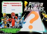 Convite Power Rangers Morfagem Feroz
