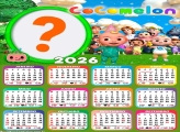 Calendário 2026 Cocomelon Emoldurar Foto Online