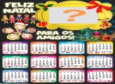 Foto Moldura Calendário 2024 Feliz Natal para os Amigos