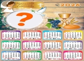 Calendário 2026 Primeira Comunhão Fazer Colagem Grátis