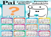 Calendário 2024 Pai é Espelho Bentô Flork